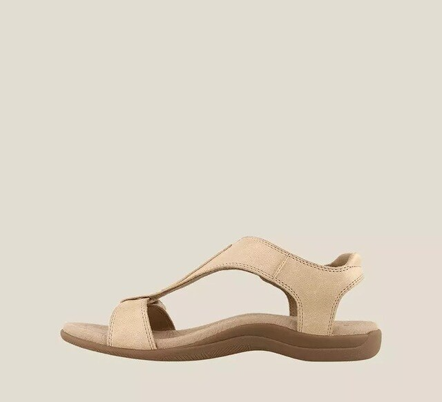 Orthopedische sandalen voor dames met sleehak, lichtgewicht instapmodel