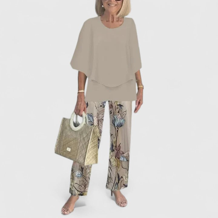 Elegante casual tweedelige set voor dames