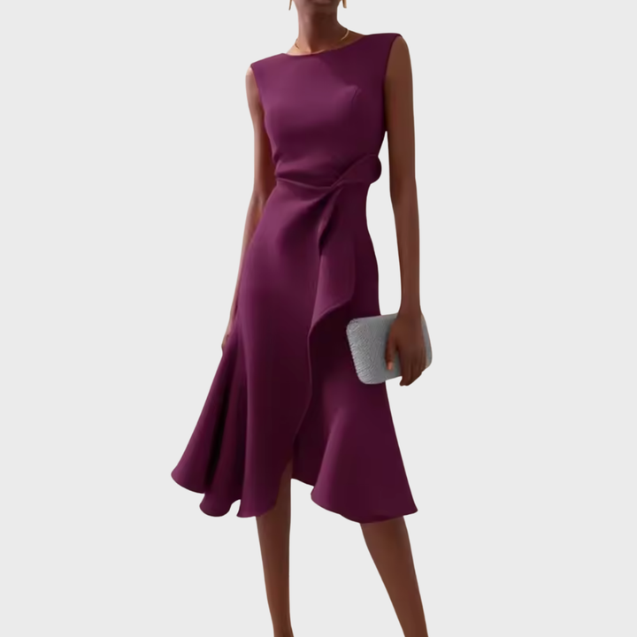 Asymmetrische midi-jurk voor dames