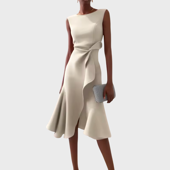 Asymmetrische midi-jurk voor dames