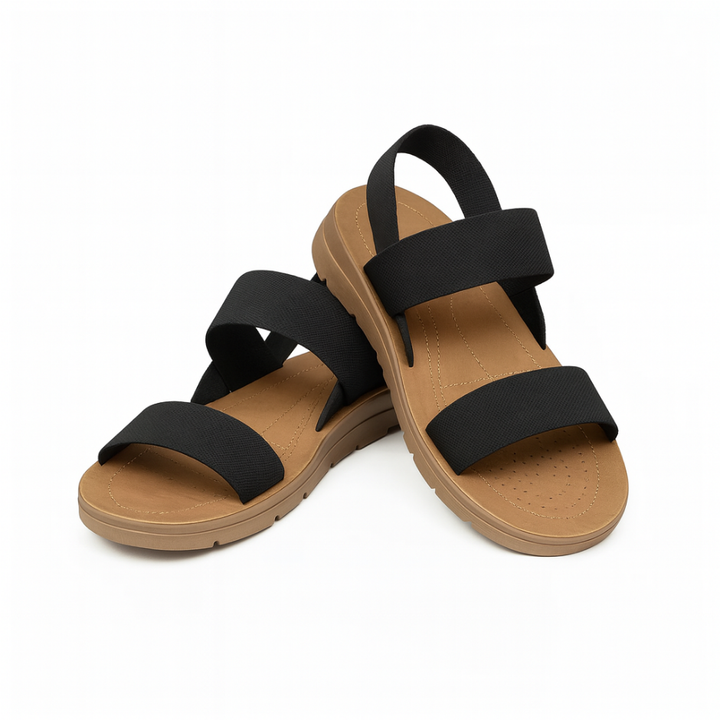 Damessandalen met klittenbandsluiting