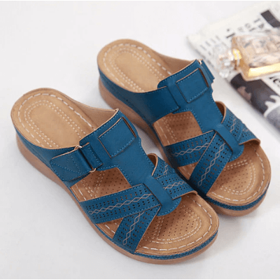 Instapsandalen met sleehak voor dames