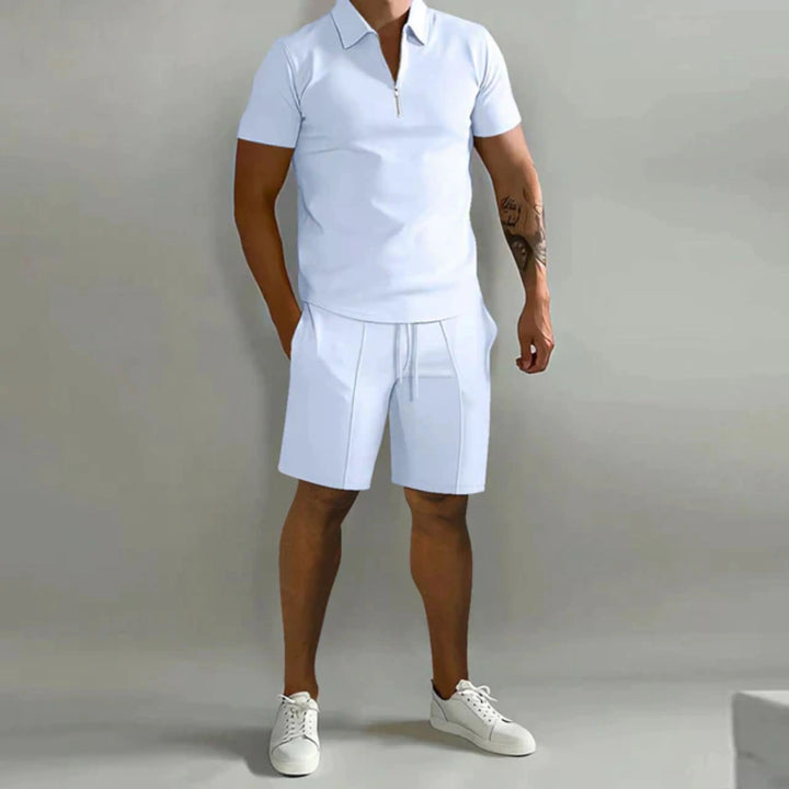 Heren zomerset: polo en korte broek