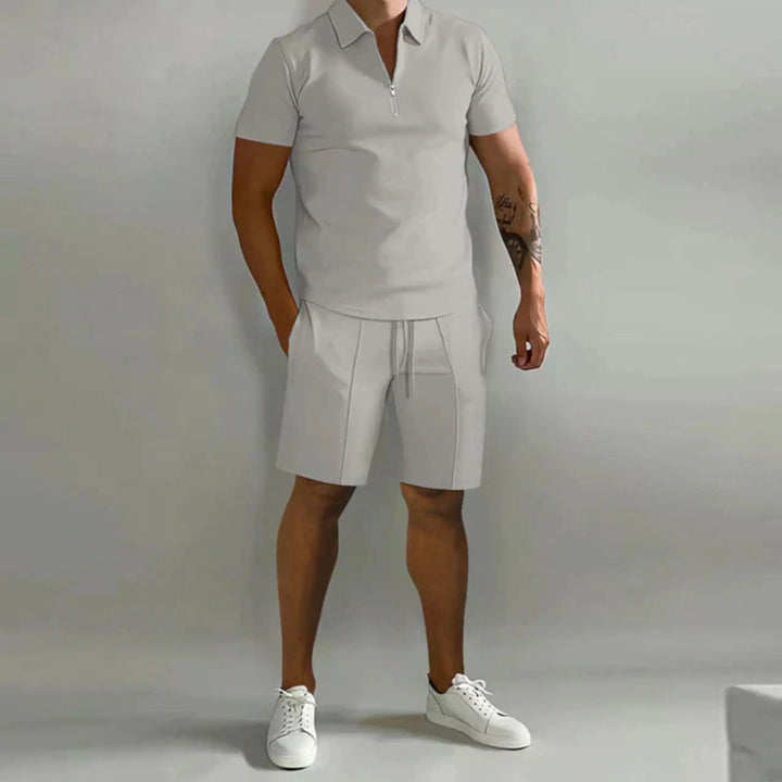 Heren zomerset: polo en korte broek