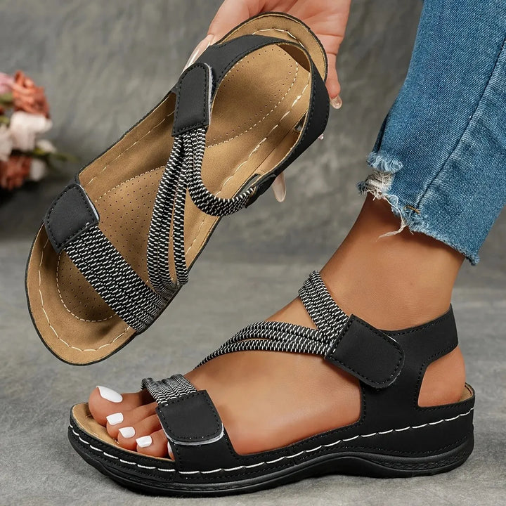 Casual sandalen voor dames met klittenbandsluiting