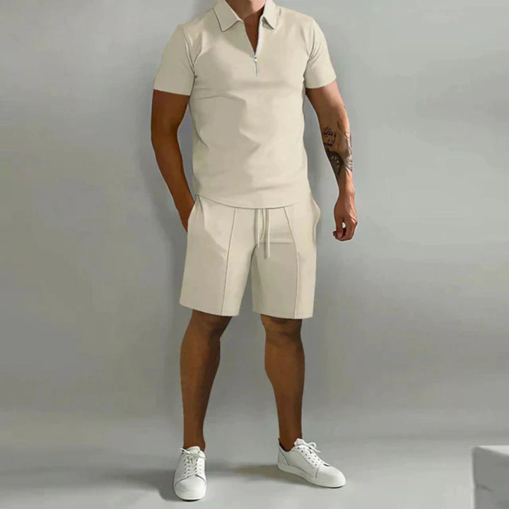 Heren zomerset: polo en korte broek