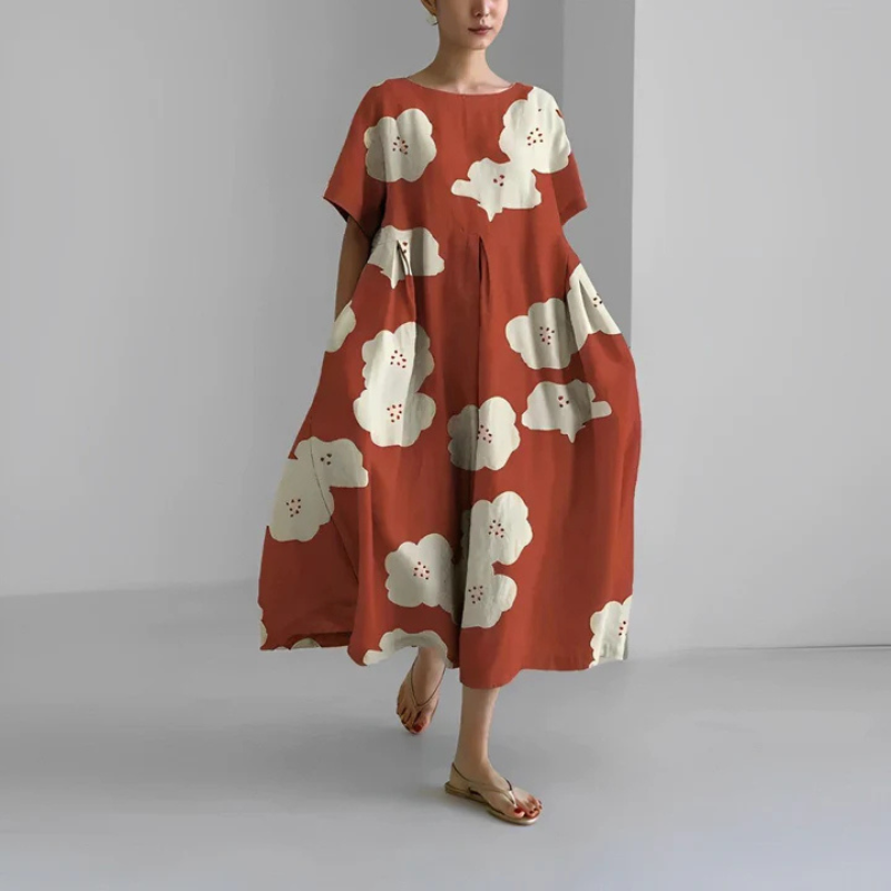 Maxi-jurk met bloemenprint voor dames in boho-stijl
