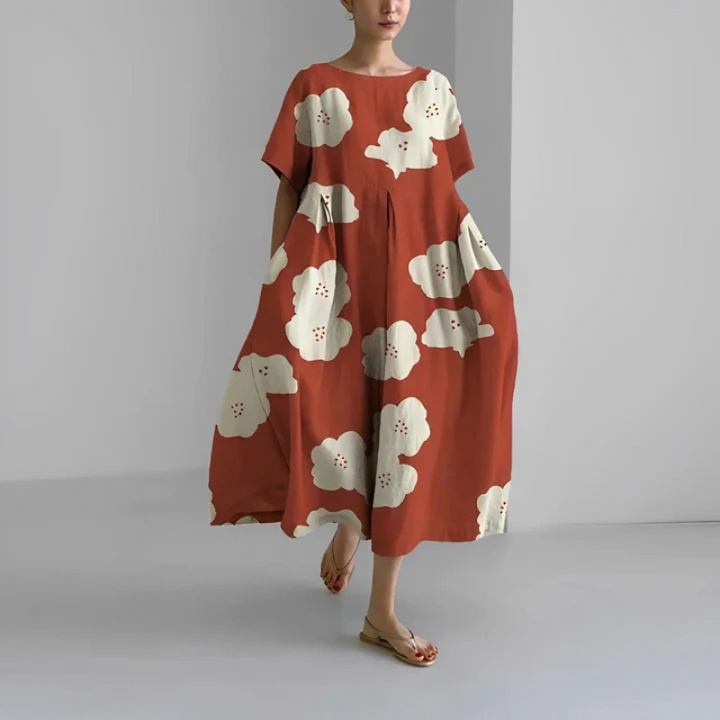 Maxi-jurk met bloemenprint voor dames in boho-stijl