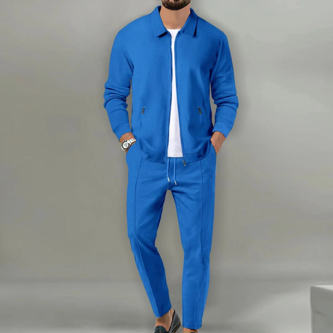 Herenset jas en broek casual veelzijdig