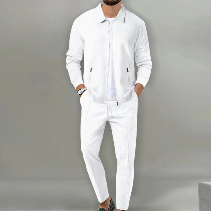 Herenset jas en broek casual veelzijdig