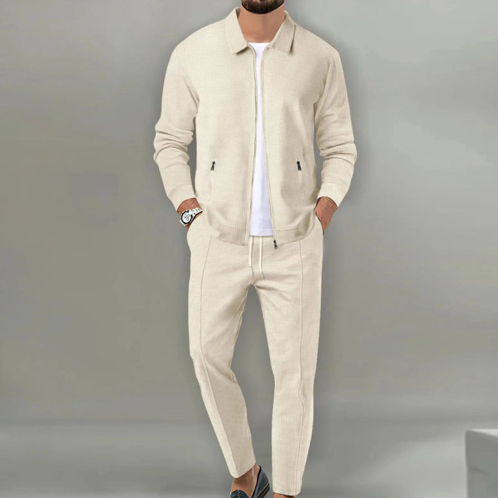 Herenset jas en broek casual veelzijdig