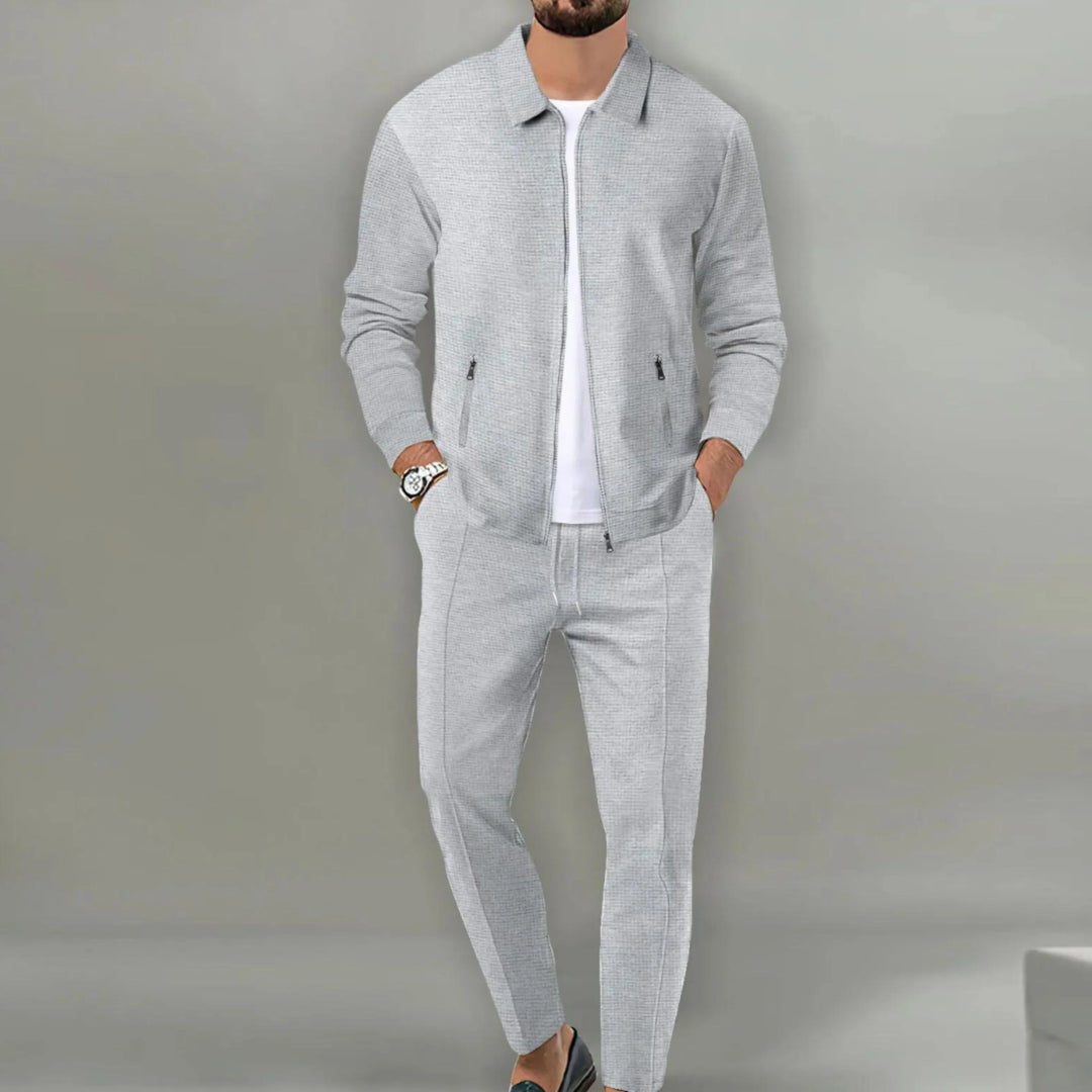 Herenset jas en broek casual veelzijdig