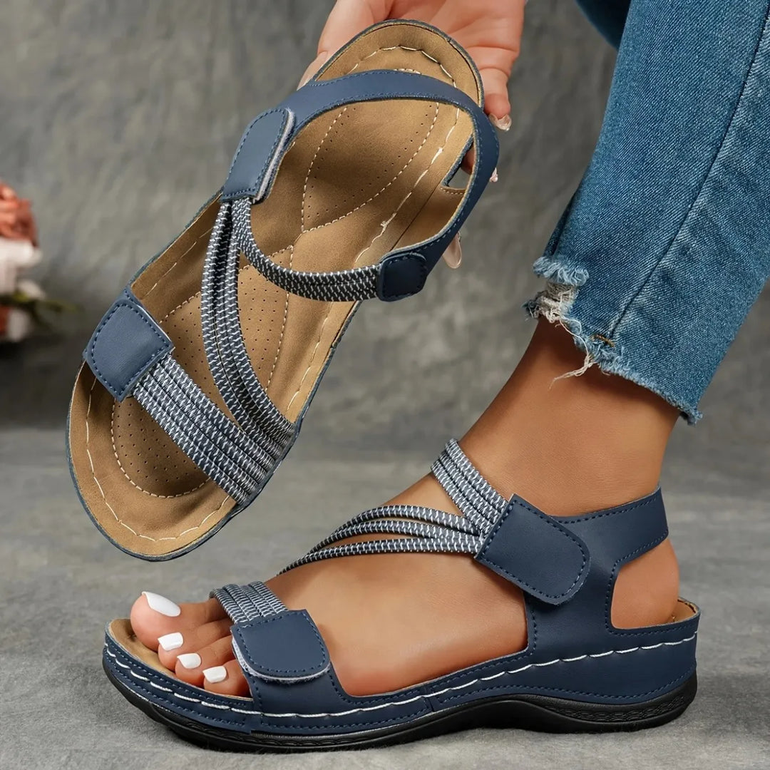 Casual sandalen voor dames met klittenbandsluiting