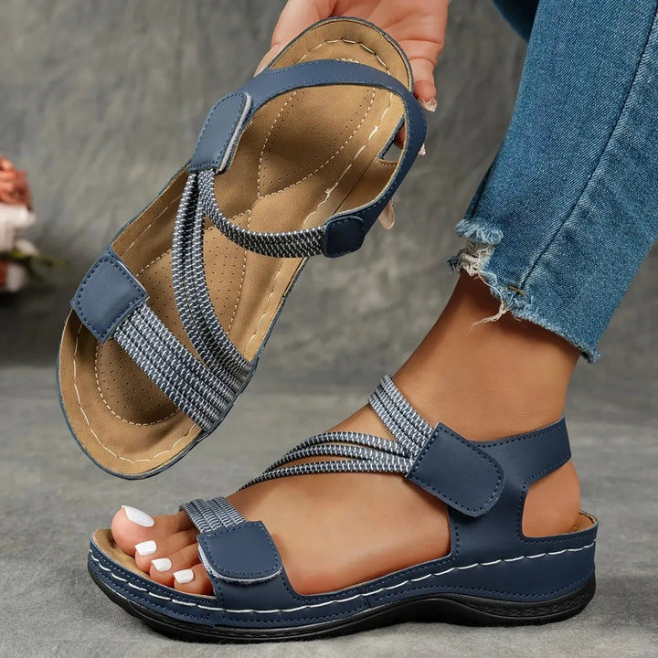 Casual sandalen voor dames met klittenbandsluiting