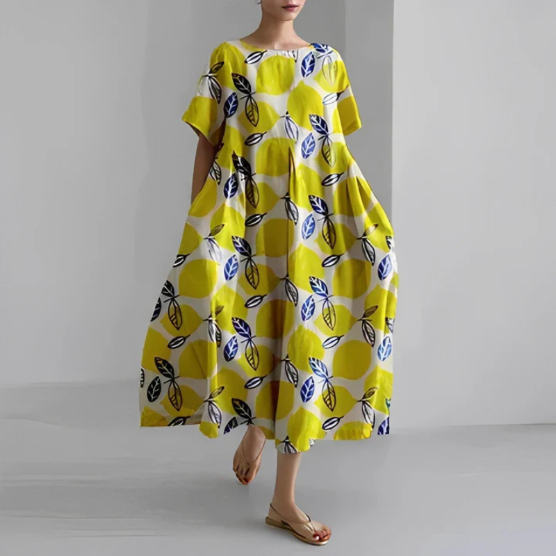 Maxi-jurk met bloemenprint voor dames in boho-stijl