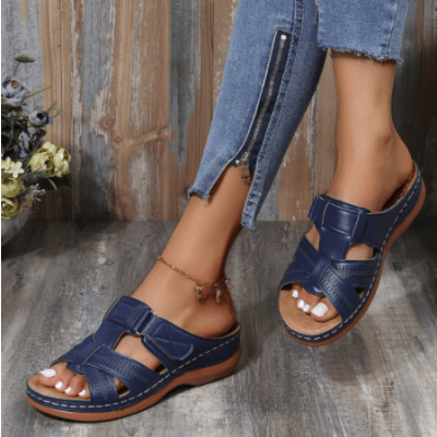 Instapsandalen met sleehak voor dames