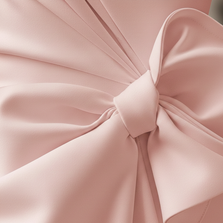 Mouwloze midi-jurk voor dames met strik