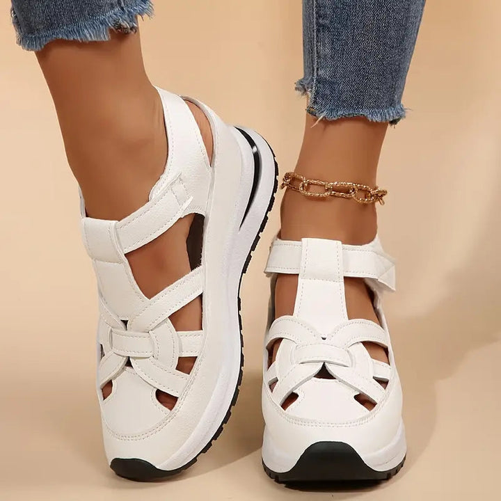 Gesloten sandalen voor dames met bandjes