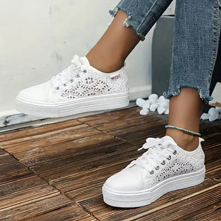 Minimalistische platform sneakers voor dames, zomer