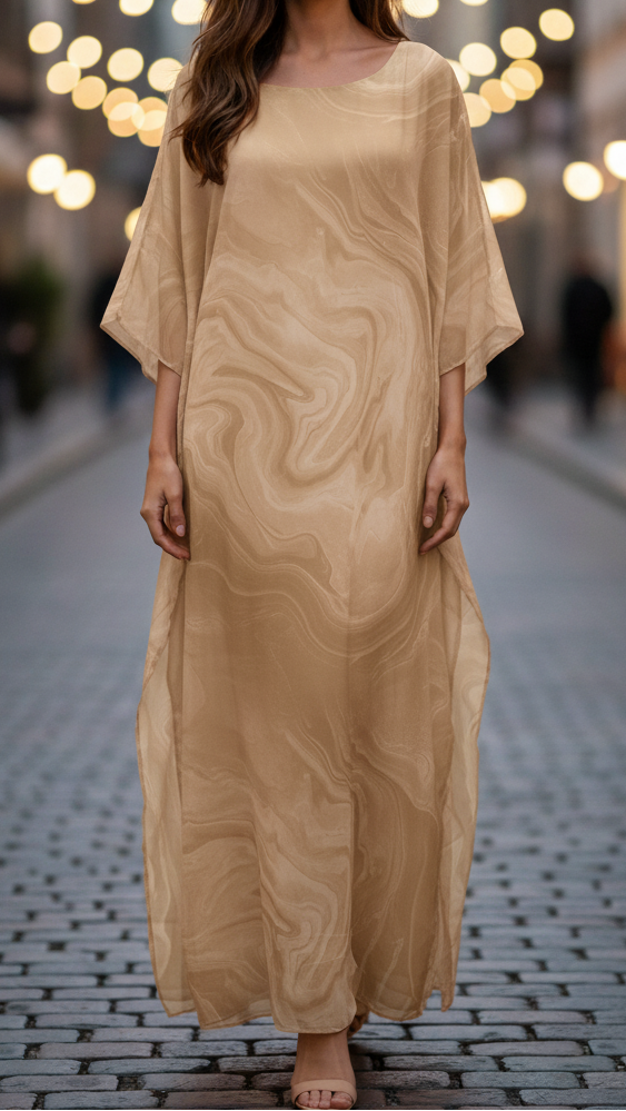 Maxi-jurk van chiffon voor dames