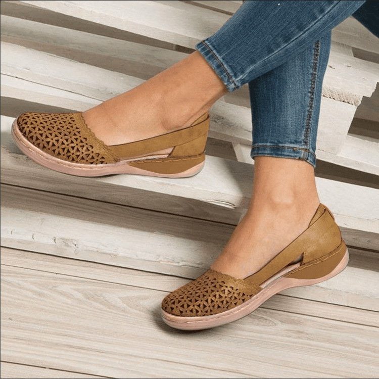 Orthopedische sandalen voor dames ter correctie van de houding en met antislipfunctie