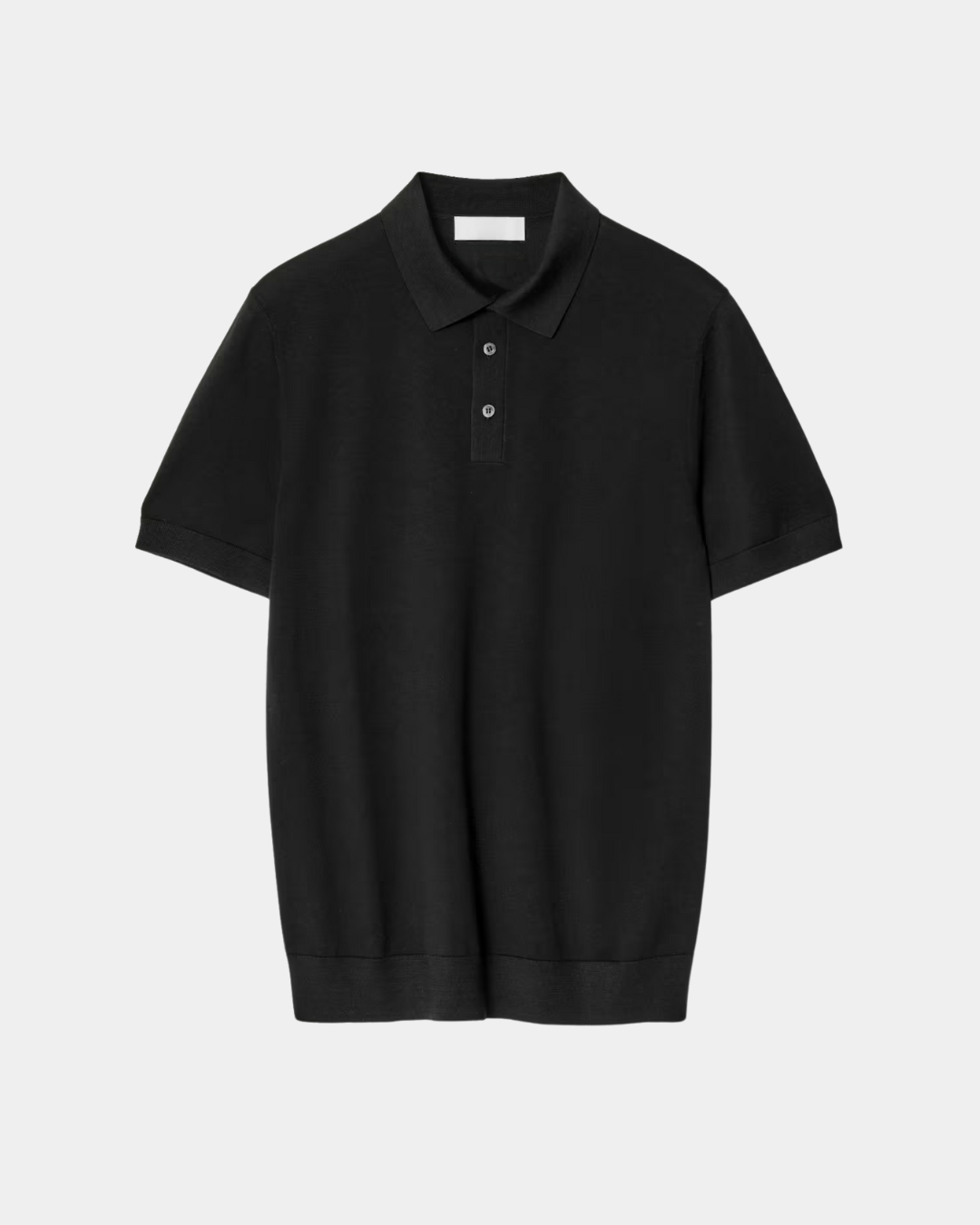 Minimalistische Polo met Korte Mouwen en Moderne Pasvorm