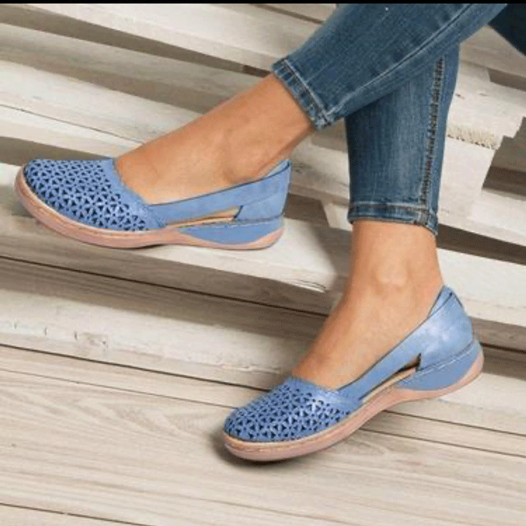 Orthopedische sandalen voor dames ter correctie van de houding en met antislipfunctie