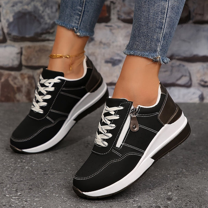 Lage vetersneakers voor dames
