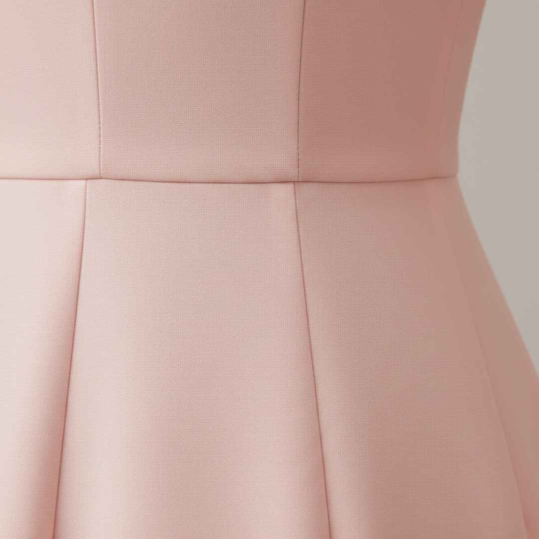 Mouwloze midi-jurk voor dames met strik