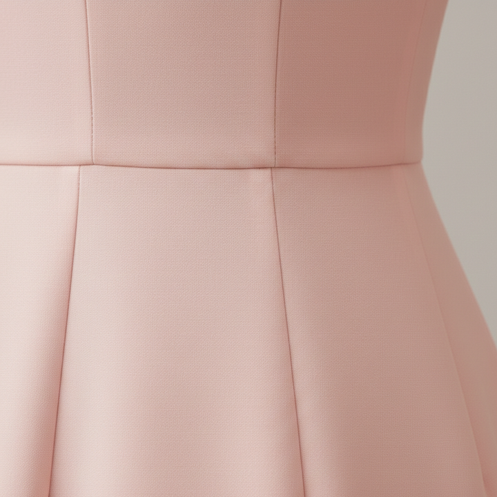 Mouwloze midi-jurk voor dames met strik