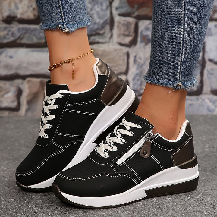 Lage vetersneakers voor dames