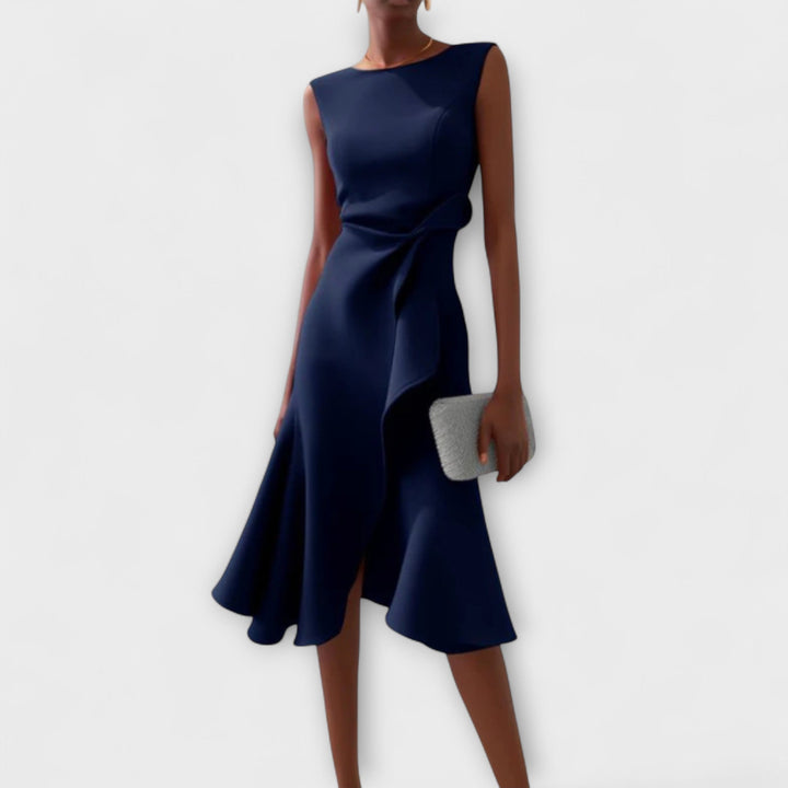 Asymmetrische midi-jurk voor dames