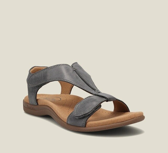 Orthopedische sandalen voor dames met sleehak, lichtgewicht instapmodel