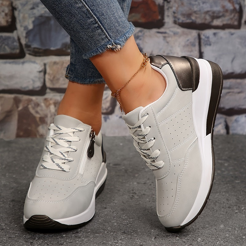 Lage vetersneakers voor dames
