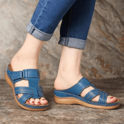 Instapsandalen met sleehak voor dames