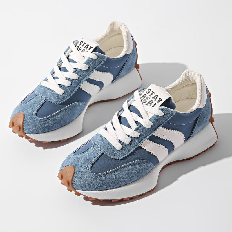Platform sneakers voor dames met vetersluiting