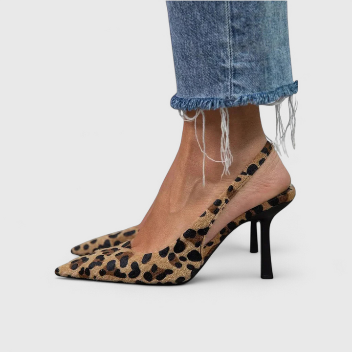 Orthopedische slingback hoge hakken voor dames