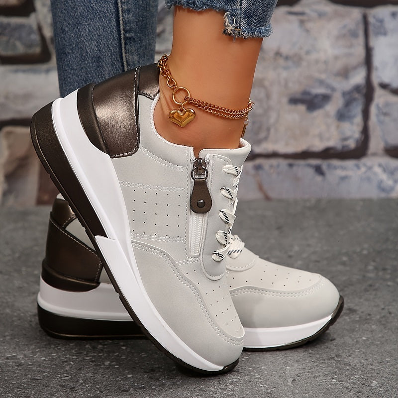 Lage vetersneakers voor dames