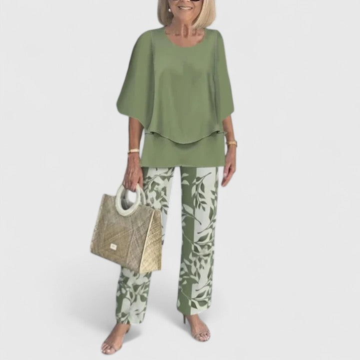 Elegante casual tweedelige set voor dames