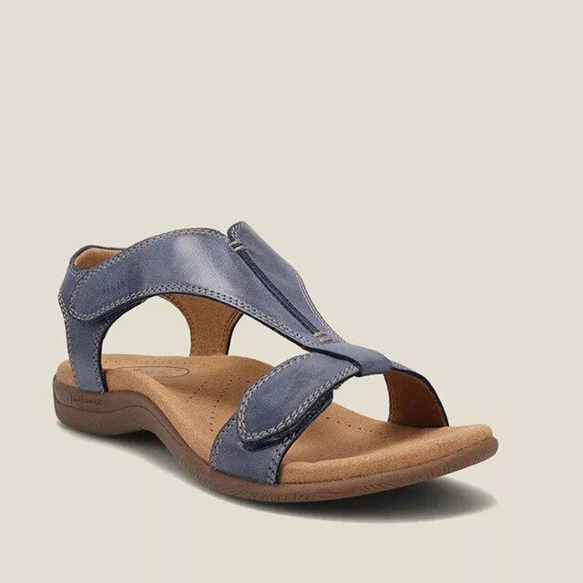 Orthopedische sandalen voor dames met sleehak, lichtgewicht instapmodel