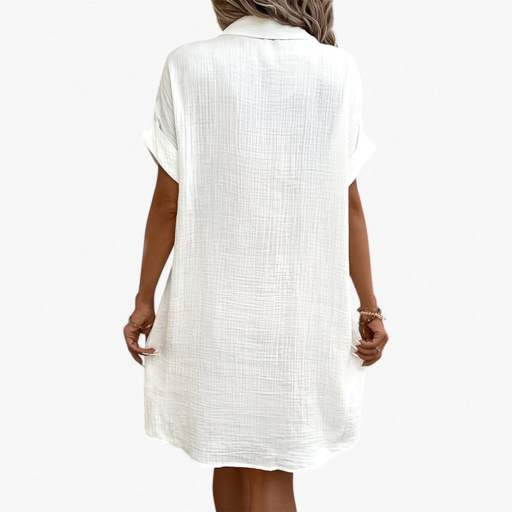Zomerjurk voor dames met een kraag tot op de knie, casual