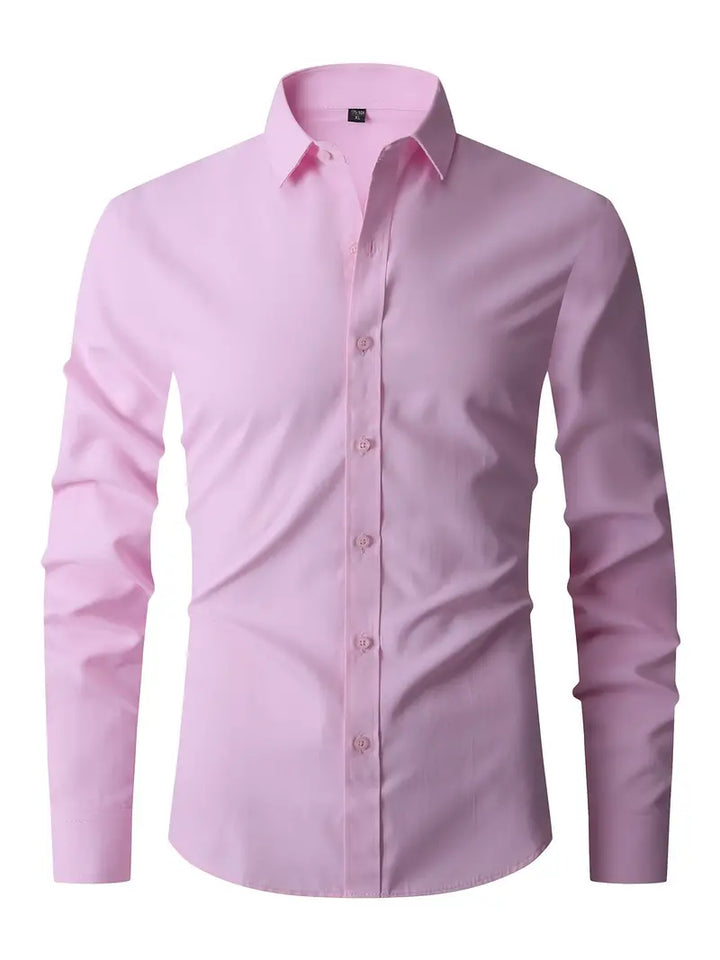 Slim fit klassiek overhemd met knoopsluiting voor heren