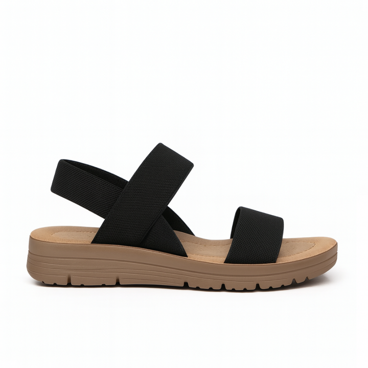Damessandalen met klittenbandsluiting