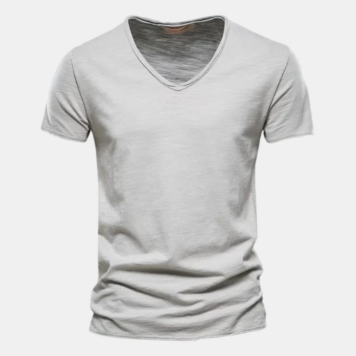 Heren katoenen t-shirt klassiek casual veelzijdig