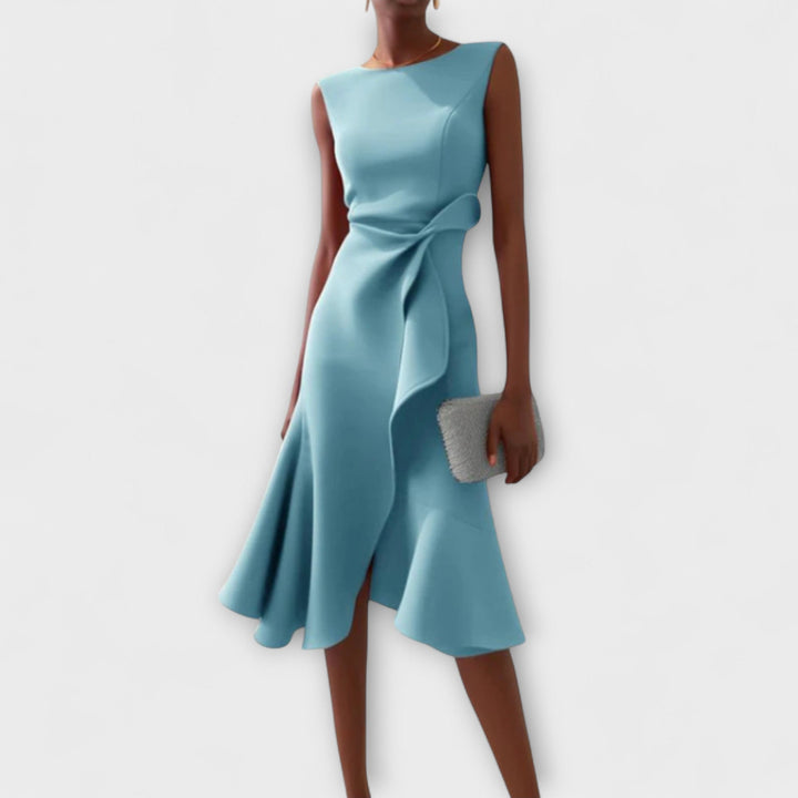 Asymmetrische midi-jurk voor dames