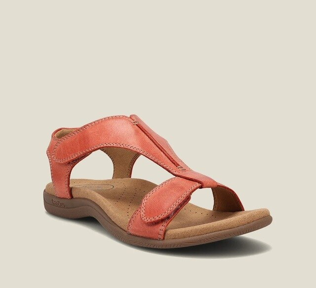 Orthopedische sandalen voor dames met sleehak, lichtgewicht instapmodel