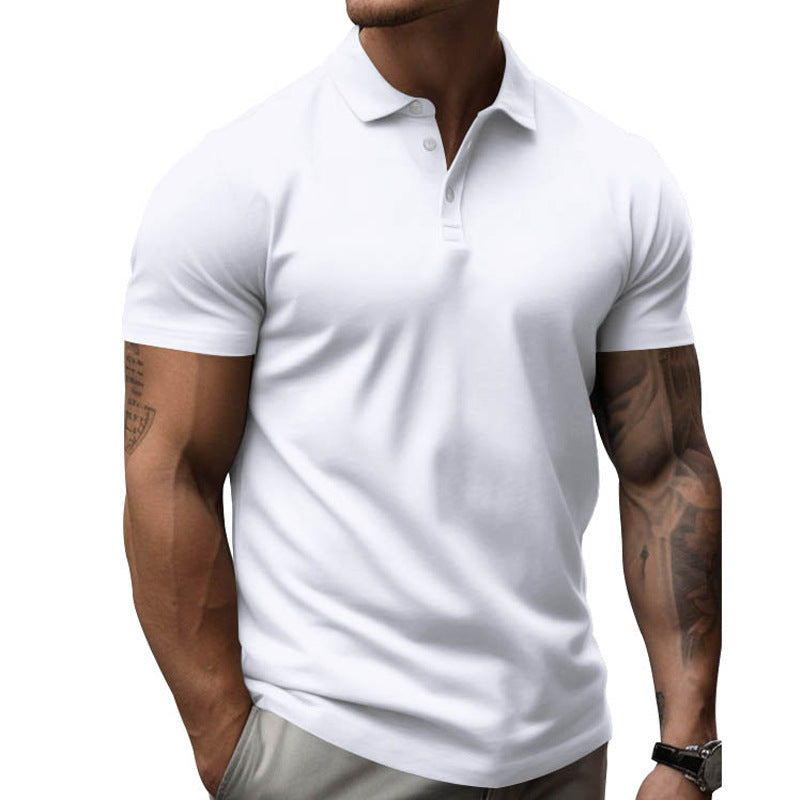 Slim fit poloshirt met korte mouwen voor heren