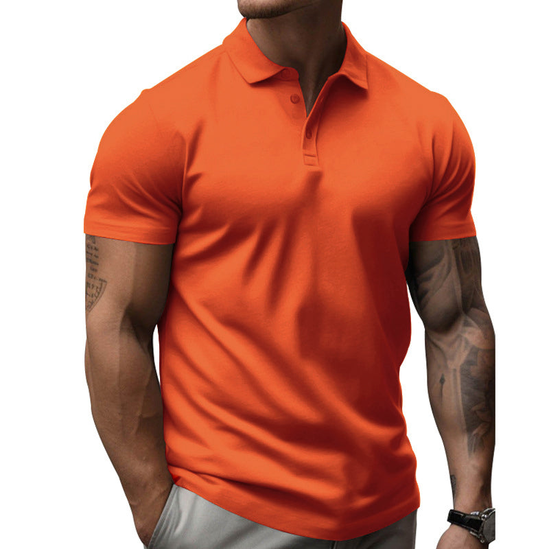 Slim fit poloshirt met korte mouwen voor heren