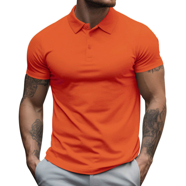 Slim fit poloshirt met korte mouwen voor heren