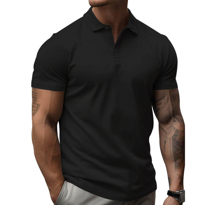 Slim fit poloshirt met korte mouwen voor heren
